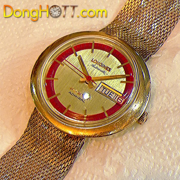 Đồng hồ cổ Longines Automatic bọc vàng full zin chính hãng thụy Sĩ