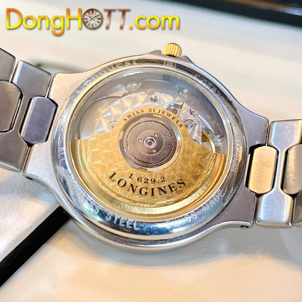 Đồng hồ LONGINES CONQUEST STEEL & 18k GOLD AUTOMATIC WATCH L1.620.3 chính hãng Thụy Sĩ