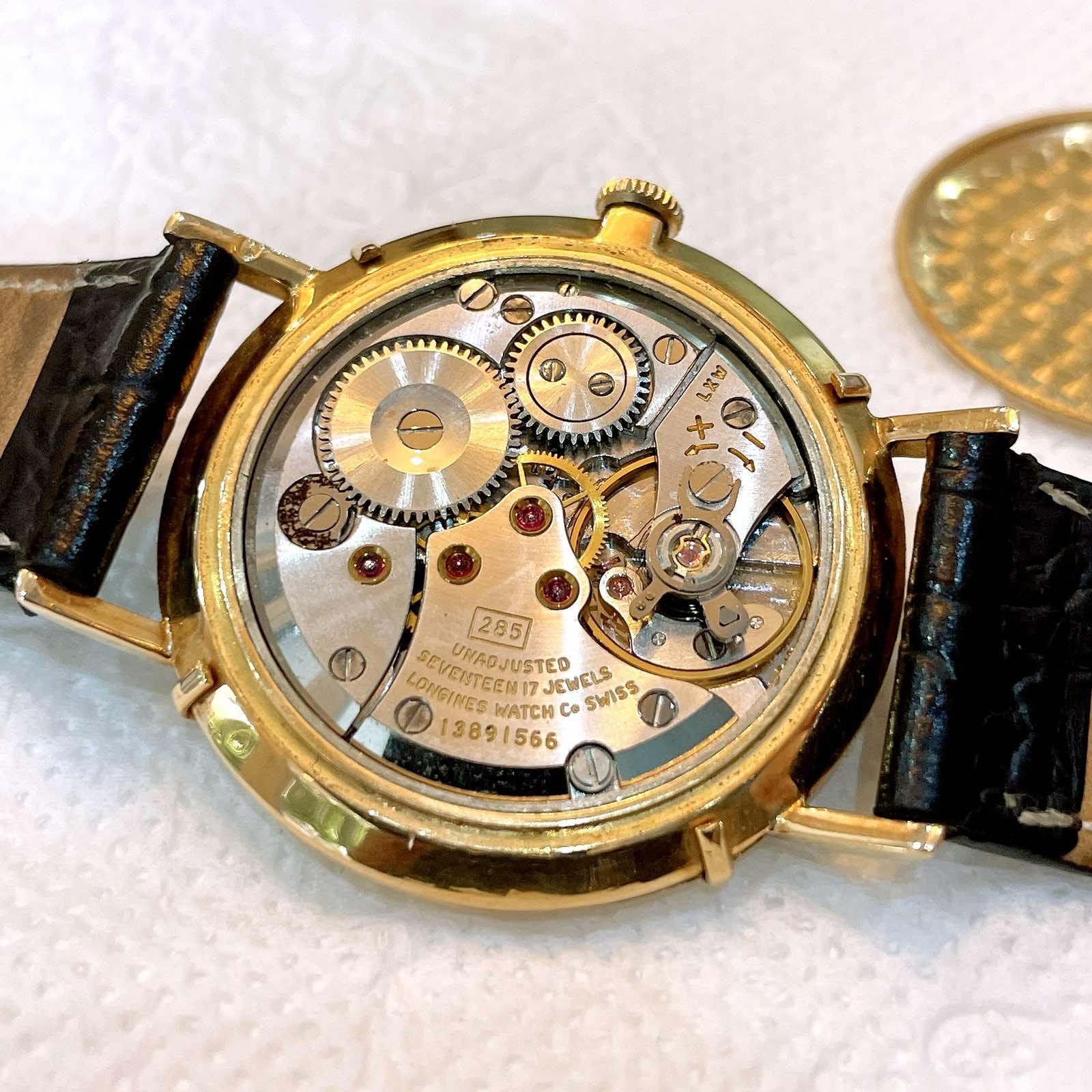 Đồng hồ cổ Longines FlagShip lên dây vàng hồng đúc 18k chính hãng Thụy Sĩ