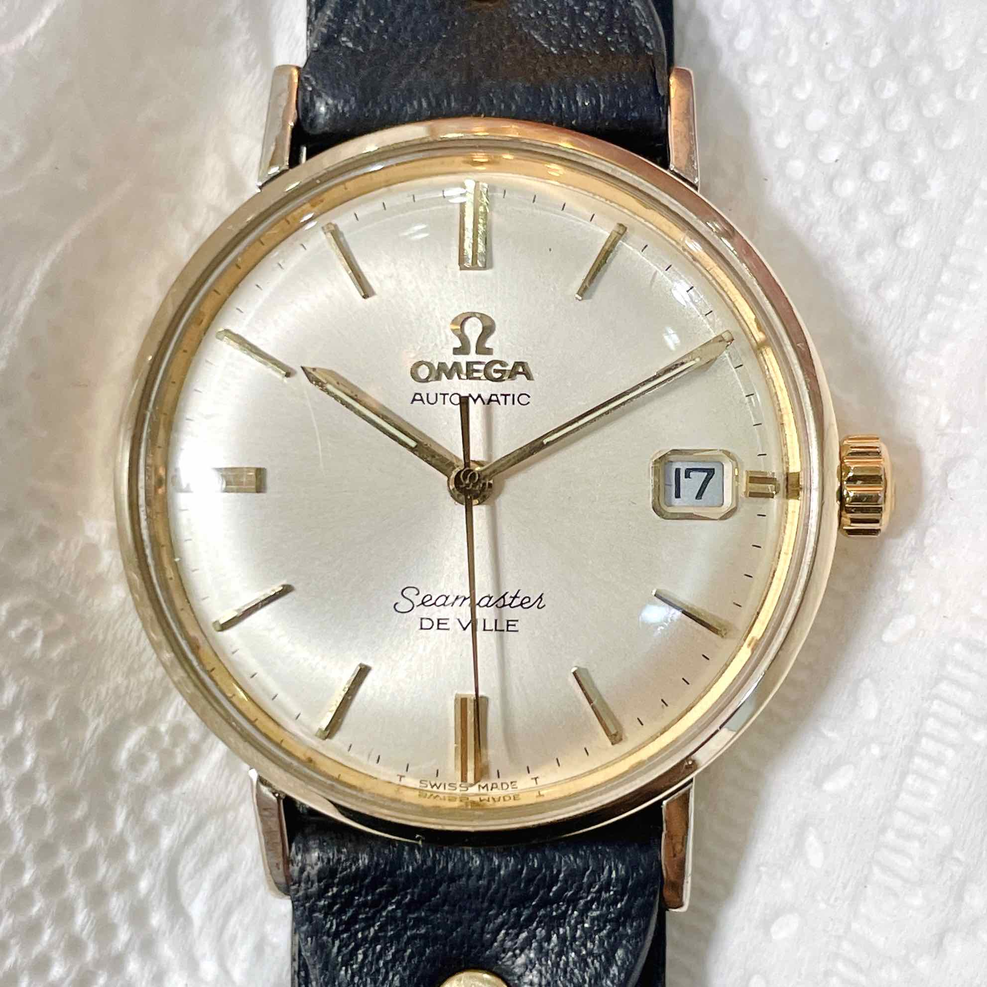 Đồng hồ cổ Omega Seamaster De Ville automatic bọc vàng toàn thân chính hãng Thụy Sĩ