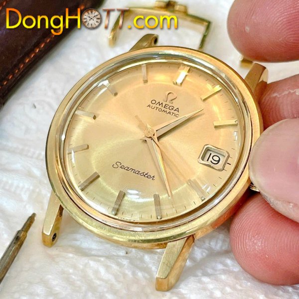 Đồng hồ cổ Omega seamaster Automatic vàng đúc đặc 18k chính hãng Thụy Sĩ 