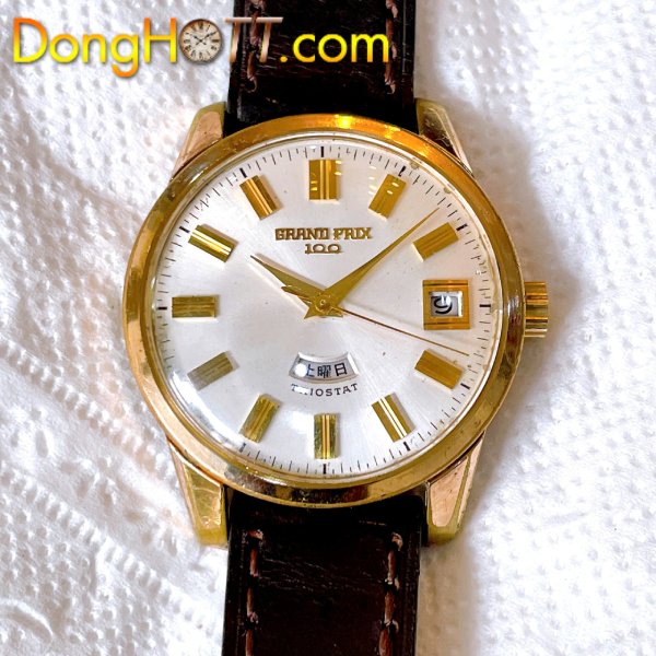 Đồng hồ cổ Orient Grand Prix Automatic bọc vàng chính hãng Thụy Sĩ
