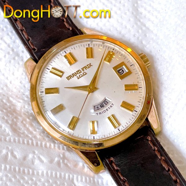 Đồng hồ cổ Orient Grand Prix Automatic bọc vàng chính hãng Thụy Sĩ