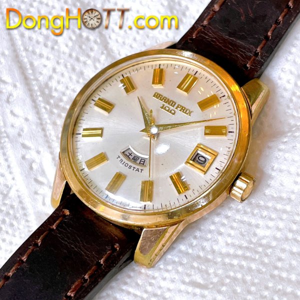 Đồng hồ cổ Orient Grand Prix Automatic bọc vàng chính hãng Thụy Sĩ