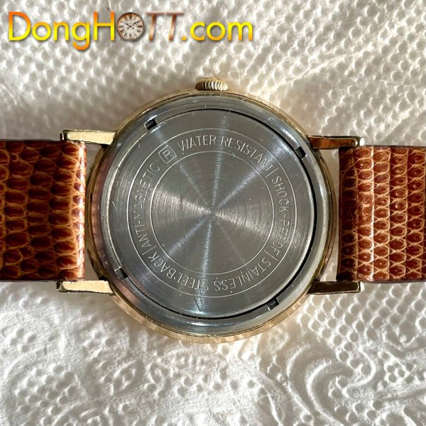 Đồng hồ cổ Philippe Pinel lên dây bọc vàng 10k chính hãng Thụy Sĩ 