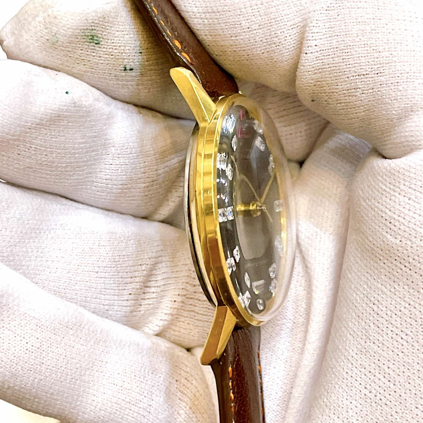 Đồng hồ cổ Seiko Crown kim đĩa lên dây chính hãng nhật bản
