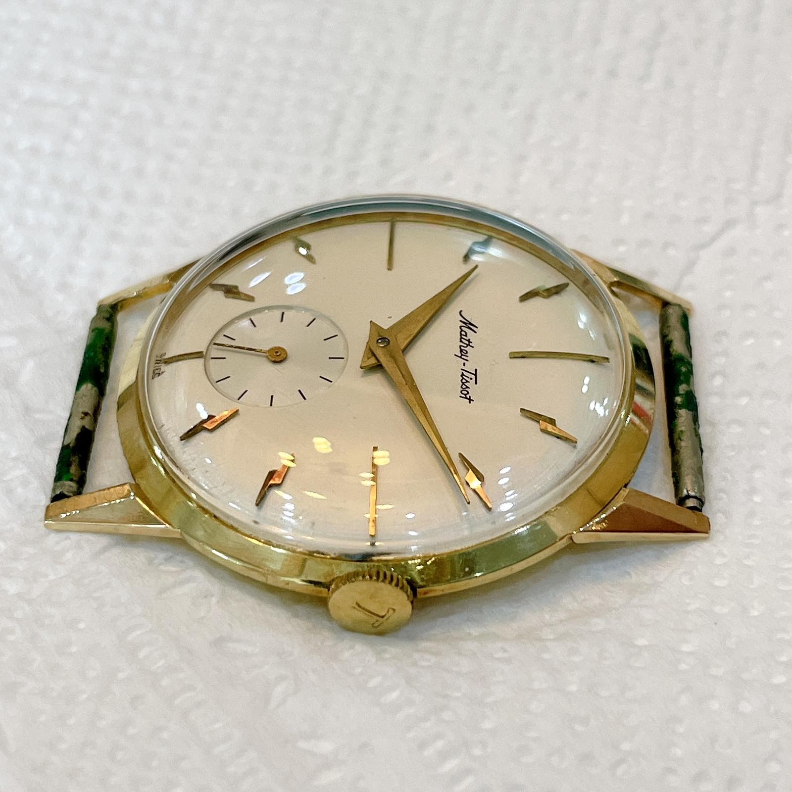 Đồng hồ cổ Mathey Tissot lên dây vàng đúc đặc 18k chính hãng thụy Sĩ 